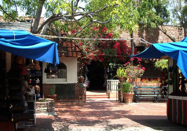 Olvera Street, Los Angeles Plaza Historic District - El Pueblo de Los Angeles, Kalifornien Olvera Street, Los Angeles Plaza Historic District - El Pueblo de Los Angeles, Kalifornien