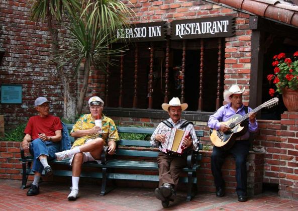 Olvera Street - El Pueblo de Los Angeles, Kalifornien Olvera Street - El Pueblo de Los Angeles, Kalifornien