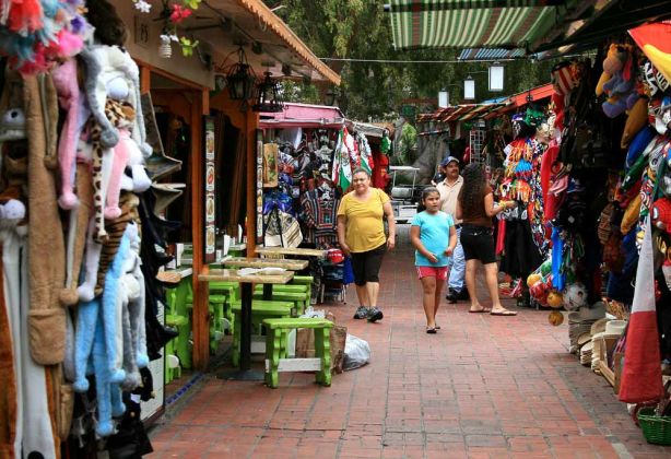 Olvera Street, Los Angeles Plaza Historic District - El Pueblo de Los Angeles, Kalifornien Olvera Street, Los Angeles Plaza Historic District - El Pueblo de Los Angeles, Kalifornien