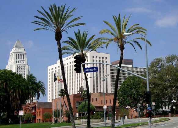 Father Serra Park, Alameda Street - Downtown Los Angeles Father Serra Park, Alameda Street - Downtown Los Angeles