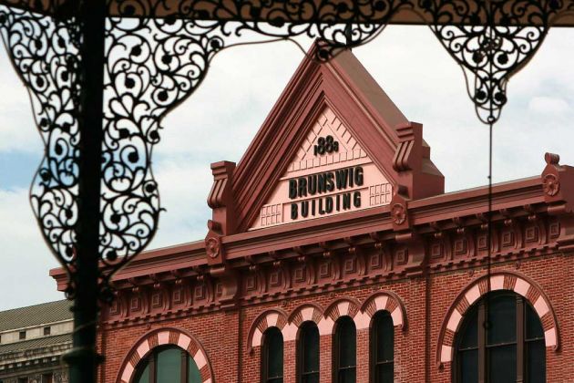 Brunswig Building am El Pueblo de Los Angeles Plaza Park - Downtown Los Angeles Brunswig Building am El Pueblo de Los Angeles Plaza Park - Downtown Los Angeles