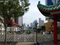 Singapur, Chinatown - Tempel auf der Pagoda-Street über die Strassen New Bridge Road und EU Tong Sen Street 