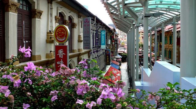 Singapur, Chinatown  - in der Fussgängerzone Pagoda-Street
