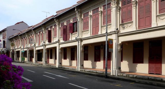 Singapur, Chinatown - das Royal Peacock Hotel in der Keong Saik Street Singapur, Chinatown - das Royal Peacock Hotel in der Keong Saik Street
