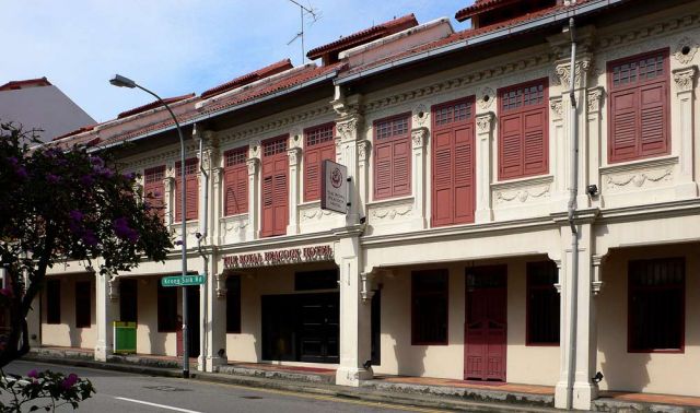 Singapur, Chinatown - das Royal Peacock Hotel in der Keong Saik Street Singapur, Chinatown - das Royal Peacock Hotel in der Keong Saik Street