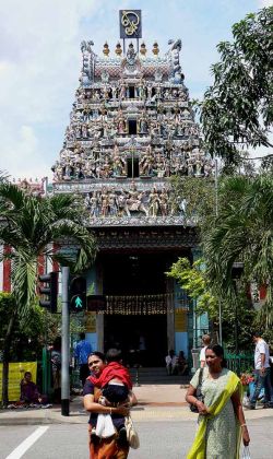 Singapur, Little India  - ein Hindu-Tempel