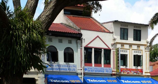 Singapur, Little India - Shophouses in der Hindoo Road Singapur, Little India - Shophouses in der Hindoo Road