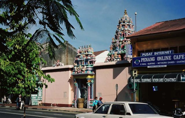 Sri Mahamariamman Temple - Hindu Tempel in der Lebuh Queen, George Town, Malaysia