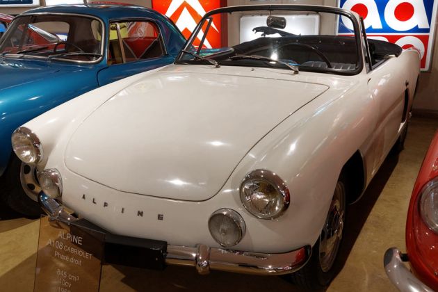 Alpine A 108 Cabriolet, Baujahr 1960 - 845 ccm, 40 PS
