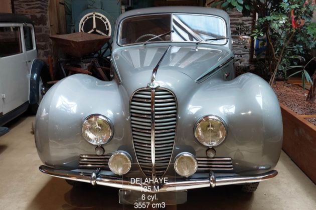 Maison de l'Automobile, das Automuseum von Lohéac in der Bretagne - Delahaye 135 M, Baujahr 1949 Maison de l'Automobile, das Automuseum von Lohéac in der Bretagne - Delahaye 135 M, Baujahr 1949