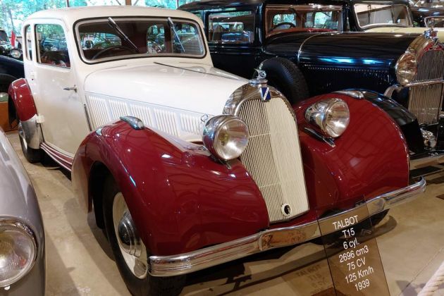 Maison de l'Automobile, das Automuseum von Lohéac in der Bretagne - Talbot T 15, Baujahr 1939 Maison de l'Automobile, das Automuseum von Lohéac in der Bretagne - Talbot T 15, Baujahr 1939