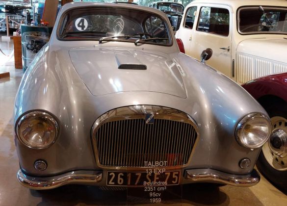 Maison de l'Automobile, das Automuseum von Lohéac in der Bretagne - Talbot 13 EXP, Baujahr 1959 Maison de l'Automobile, das Automuseum von Lohéac in der Bretagne - Talbot 13 EXP, Baujahr 1959