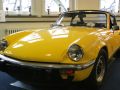 Automuseum Melle - der zitronengelbe Triumph Spitfire Mk IV sieht aus diesem Blickwinkel fast wie ein fr&uuml;her Porsche 911 aus