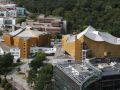 Die Berliner Philharmonie mit dem Kammermusiksaal - aufgenommen von der Aussichtsplattform am Potsdamer Platz