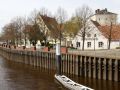 Bremen-Vegesack - die historischen Gasthäuser 'Havenhaus' und 'Grauer Esel' am Vegesacker Hafen