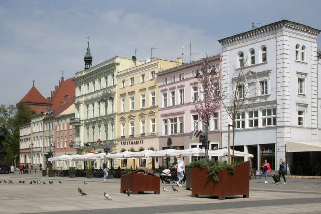 Bydgoszcz, Bromberg - historische Fassaden an der Nordseite des Alten Marktes, Stary Rynek Bydgoszcz, Bromberg - historische Fassaden an der Nordseite des Alten Marktes, Stary Rynek