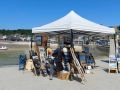 Cancale an der C&ocirc;te d&rsquo;&Eacute;meraude - ein Verkaufsstand an der Promenade&nbsp;