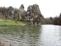 Die Externsteine und der Landschaftspark mit dem Wiembecketeich - Teuteburger Wald nahe Horn-Bad Meinberg