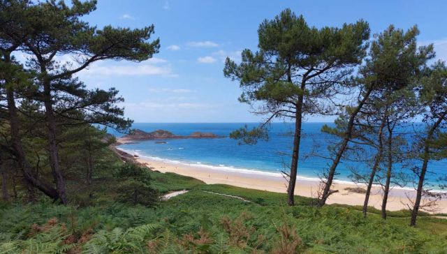 Cap Erquy - der weite Sandstrand des Plage de Lourtuais Cap Erquy - der weite Sandstrand des Plage de Lourtuais