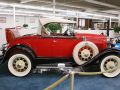 Die Seitenansicht des Ford A Roadsters des Baujahres 1931 mit aufgeklapptem Schwiegermuttersitz