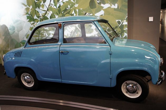Der 'Goggo', das Glas Goggomobil T 250, Bauzeit 1955 bis 1969 - 247 ccm Zweizylinder-Zweitaktmotor, 14,1 PS