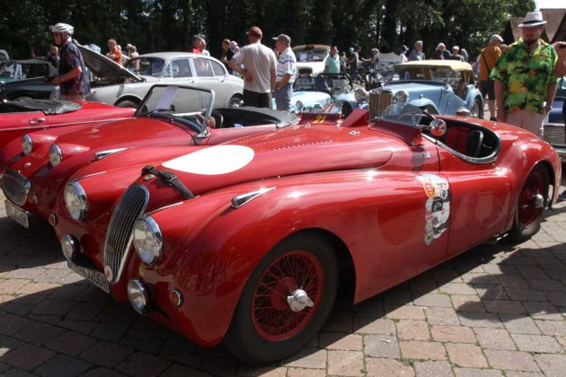 Jaguar XK 120 Competition – Reihen-Sechszylinder, 3.442 ccm, 220 PS, ca, 200 kmh – Britentreffen Steinhude 2023 Jaguar XK 120 Competition – Reihen-Sechszylinder, 3.442 ccm, 220 PS, ca, 200 kmh – Britentreffen Steinhude 2023