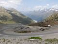 Der Panoramablick auf das Kaunertal mit dem Kaunergrat, vom Gletscherrestaurant in 2.750 m Höhe