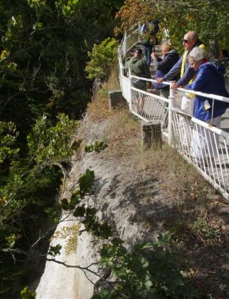 Die Kreideküste auf Rügen - der schmale Übergang zum Königsstuhl Die Kreideküste auf Rügen - der schmale Übergang zum Königsstuhl