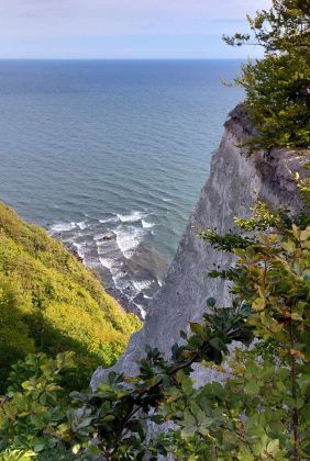 Die Kreideküste auf Rügen - Kreidefelsen am Königsstuhl Die Kreideküste auf Rügen - Kreidefelsen am Königsstuhl