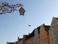 Landshut in Niederbayern - historische Fassaden der unteren Altstadt