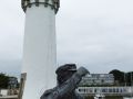 Phare de Port Haliguen, Baujahr 1840, Höhe 11,3 Meter - der Leuchtturm in Port Haliguen auf der Halbinsel Quiberon in der Bretagne