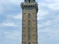 Der neue Leuchtturm am Cap Fréhel an der Côtes-d’Armor - der Phare du Cap Fréhel, Baujahre 1946 bis 1950, Höhe 33 Meter 