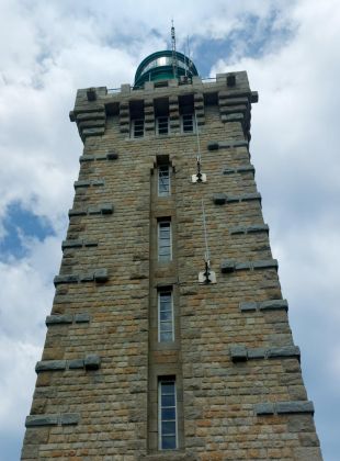 Phare du Cap Fréhel, Baujahre 1946 bis 1950, Höhe 33 Meter - der neue Leuchtturm am Cap Fréhel an der Côtes-d’Armor Phare du Cap Fréhel, Baujahre 1946 bis 1950, Höhe 33 Meter - der neue Leuchtturm am Cap Fréhel an der Côtes-d’Armor