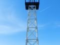  Cancale an der Côte d’Émeraude, Cale de la Fenêtre - der stählerne Gittermast mit dem Leuchtfeuer an der Hafeneinfahrt