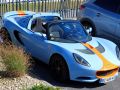 Lotus Elise Sport 220 in Gulf-Lackierung - eine Lotus Elise der dritten Generation der Bauzeit 2015 bis 2021