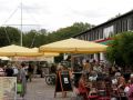 Lübbenau im Spreewald - der Platz am Kahn-Anleger am grossen Spreewaldhafen