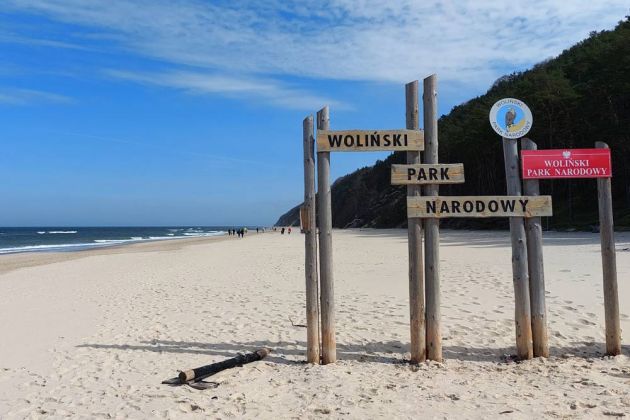Misdoy-Międzyzdroje - am östlichen Ortsende beginnt der Wollin National Park Misdoy-Międzyzdroje - am östlichen Ortsende beginnt der Wollin National Park