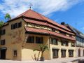 Neustadt an der Weinstrasse - die Wandmalerei an der Ecke Klemmhof zur Badstubengasse in der Altstadt