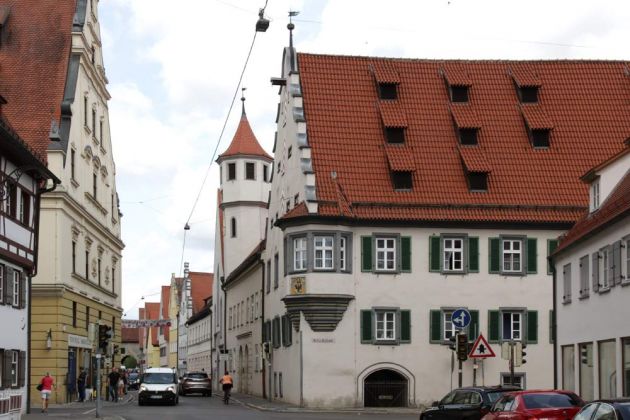 Nördlingen im Nördlinger Ries - Spital und Spitalkirche in der Baldinger Strasse Nördlingen im Nördlinger Ries - Spital und Spitalkirche in der Baldinger Strasse