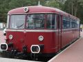 Oldtimer Museum Prora auf Rügen - ein ausrangierter Uerdinger Triebwagen fungiert als 'Kassenhäuschen'