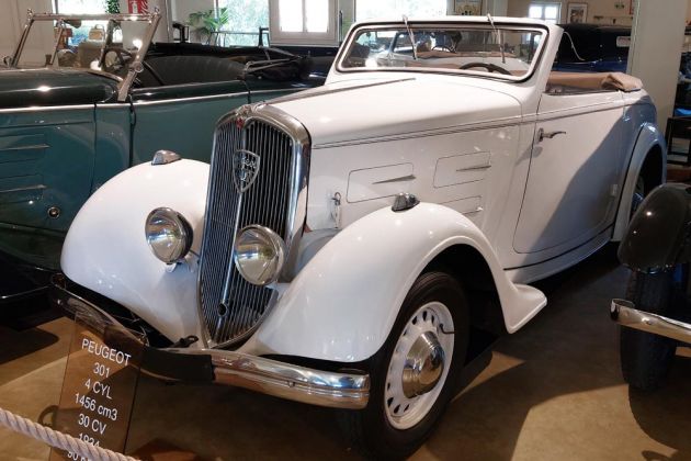Peugeot 301 Cabriolet - Baujahr 1934 - 1.456 ccm Vierzylinder-Motor, 30 PS, 90 kmh Peugeot 301 Cabriolet - Baujahr 1934 - 1.456 ccm Vierzylinder-Motor, 30 PS, 90 kmh