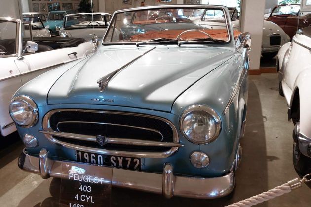 Peugeot 403 Cabriolet, Bauzeit 1956 bis 1960 - Vierzylinder, 1.488 ccm, 58 PS Peugeot 403 Cabriolet, Bauzeit 1956 bis 1960 - Vierzylinder, 1.488 ccm, 58 PS