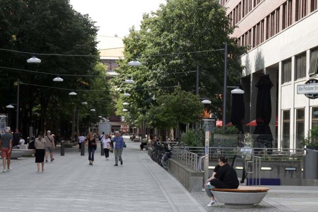 Der Potsdamer Platz in Berlin - die Alte Potsdamer Strasse Der Potsdamer Platz in Berlin - die Alte Potsdamer Strasse