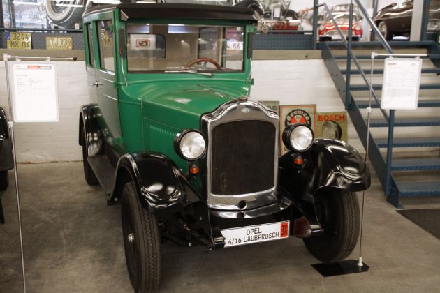 PS.SPEICHER in Einbeck, das PS.Depot Automobile - Opel 4/16 Laubfrosch, Bauzeit 1924 bis 1931 - Vierzylinder, 1.018 ccm, 16 PS, 60 kmh PS.SPEICHER in Einbeck, das PS.Depot Automobile - Opel 4/16 Laubfrosch, Bauzeit 1924 bis 1931 - Vierzylinder, 1.018 ccm, 16 PS, 60 kmh