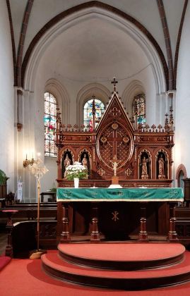 Der Altar des Doms von Riga, eine Innenansicht Der Altar des Doms von Riga, eine Innenansicht
