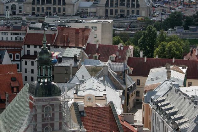Riga von oben, der Ausblick vom Turm der Petrikirche Riga von oben, der Ausblick vom Turm der Petrikirche