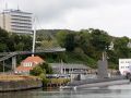 Hafenstadt Sassnitz - die Hängebrücke und die Erlebniswelt U-Boot am Stadthafen
