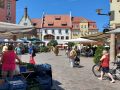 Schmalkalden am Rande des Thüringer Waldes - Markttag auf dem Altmarkt