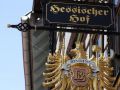 Schmalkalden am Rande des Thüringer Waldes - das Wappenschild des Hessischen Hofes
