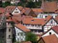 Schmalkalden am Rande des Thüringer Waldes - historische Gebäude inmitten von Fachwerkhäusern
